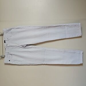 AG The Stilt Cigarette Leg White Jeans Mid Rise Ankle Size 30 R